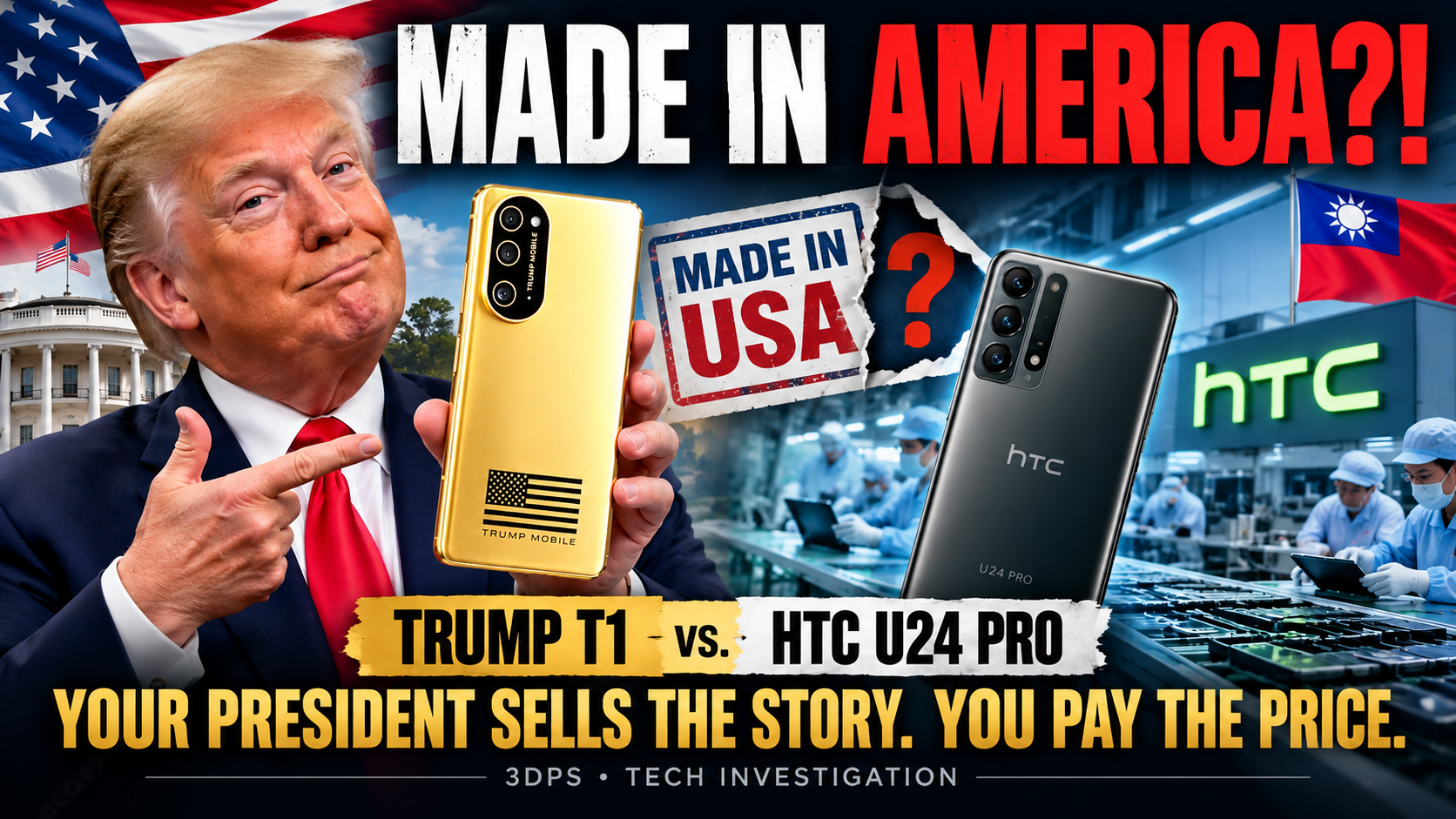 Trump T1: Made in America?! Amikor az amerikai álom aranyszínű HTC-ként érkezik