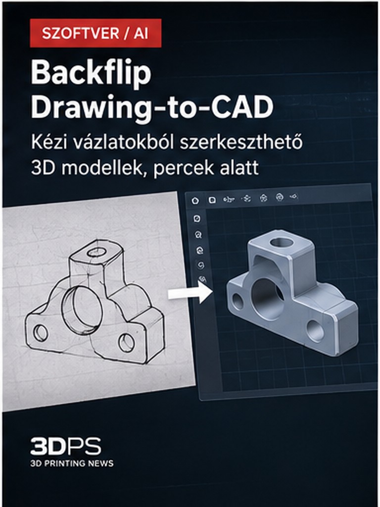 Backflip: műszaki rajzból szerkeszthető CAD-modell