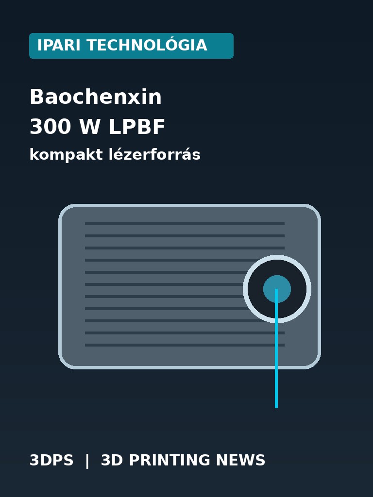 Baochenxin: kompakt, léghűtéses 300 W-os lézerforrás fémnyomtatókhoz