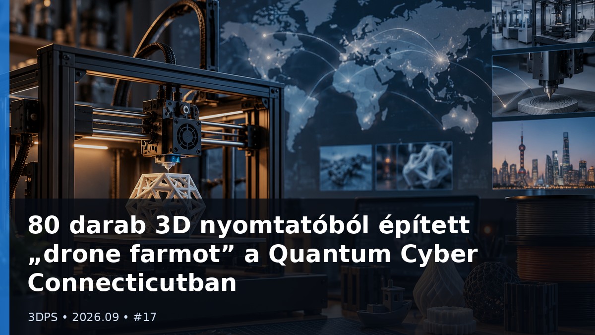 80 darab 3D nyomtatóból épített „drone farmot” a Quantum Cyber Connecticutban